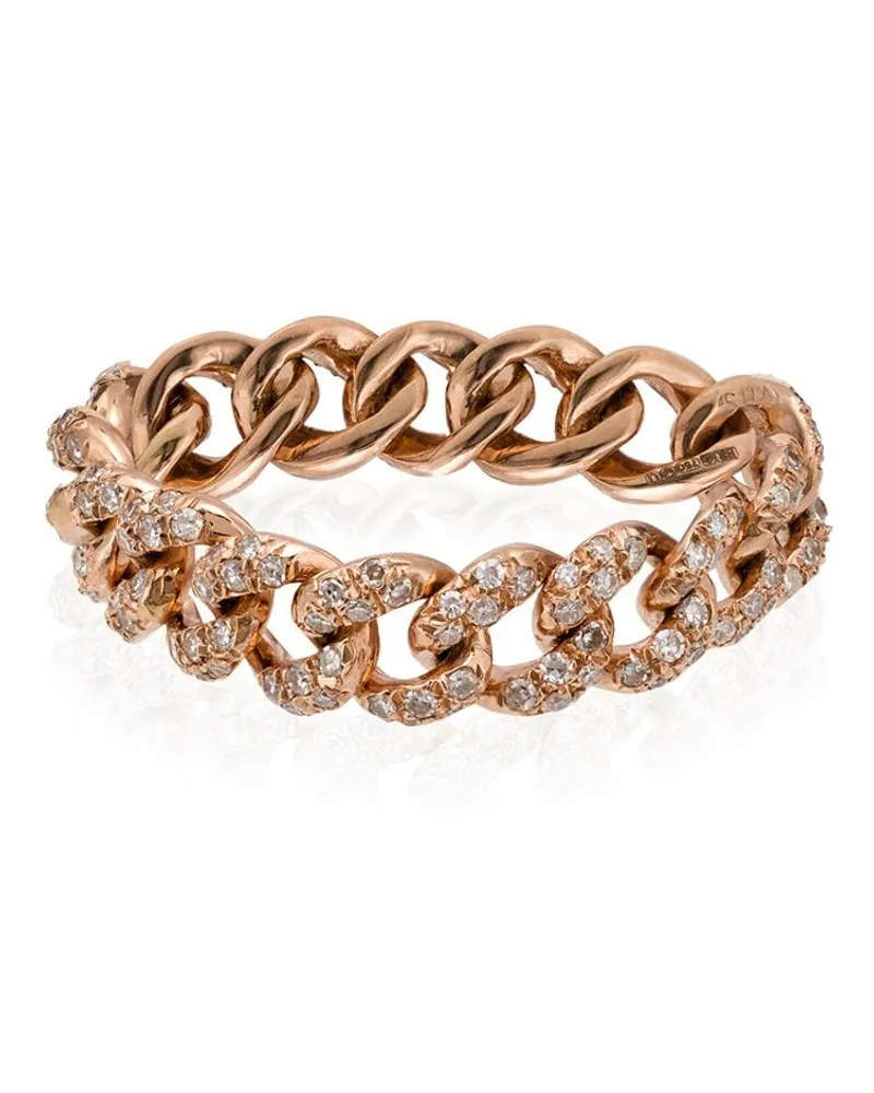 SHAY 18kt Rotgoldring mit Diamanten - Rosa Rosa