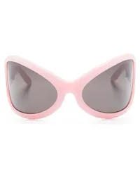 Acne Studios Runde Sonnenbrille im Oversized-Look Rosa