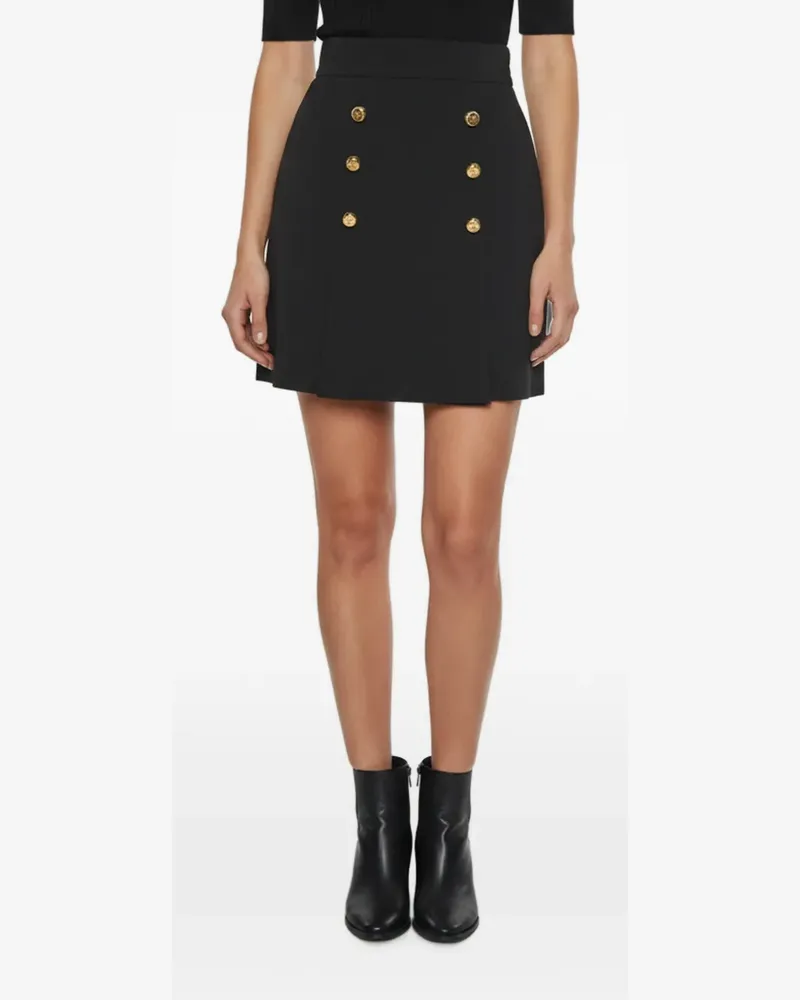 Elisabetta Franchi Minirock aus Krepp - Schwarz Schwarz