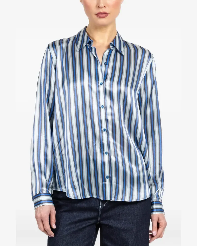 L'Agence Gestreifte Bluse - Blau Blau