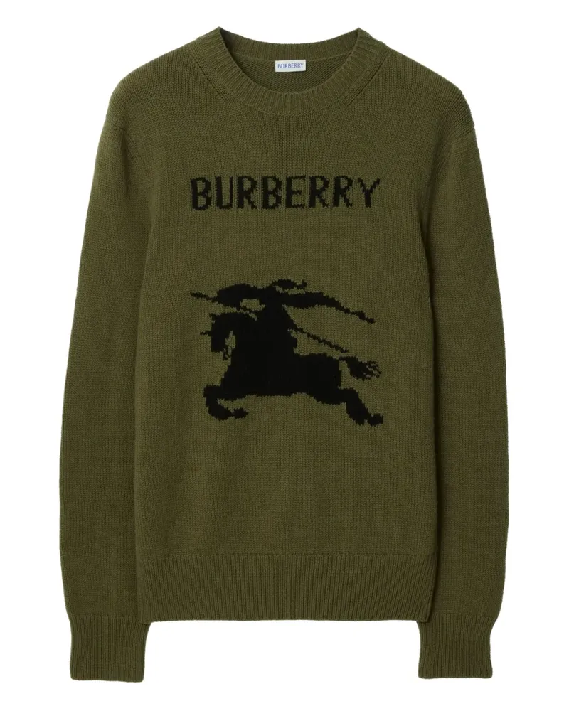 Burberry Klassischer Intarsien-Pullover - Grün Grün