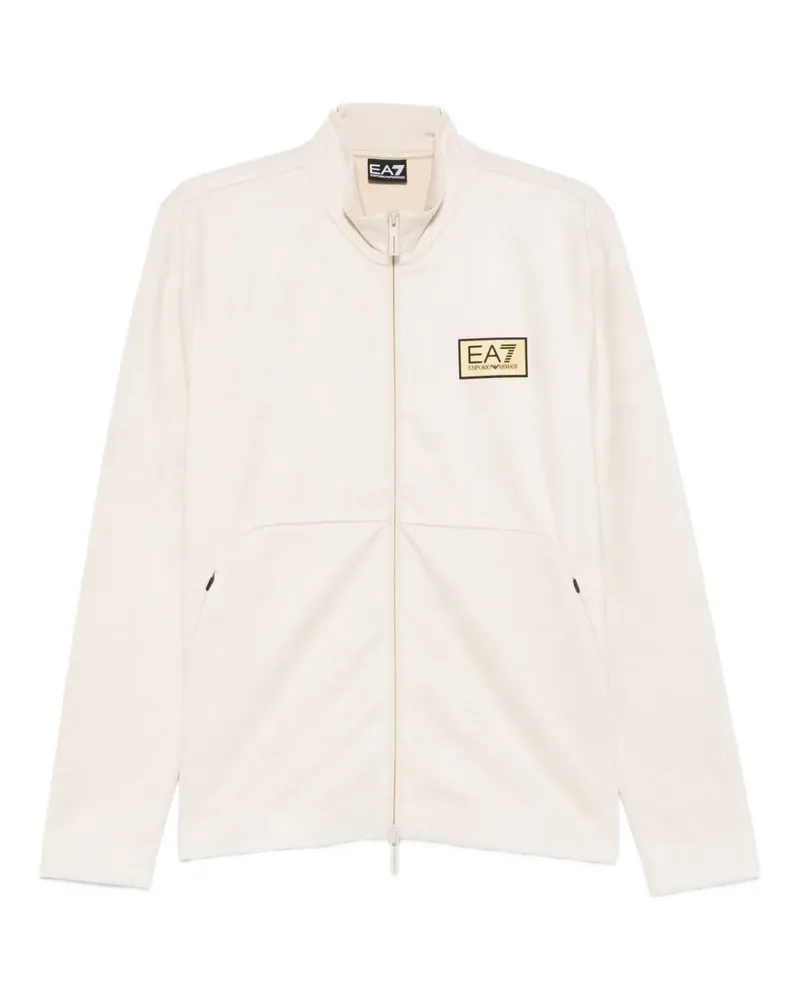 EA7 zip detail sweater - Nude Nude