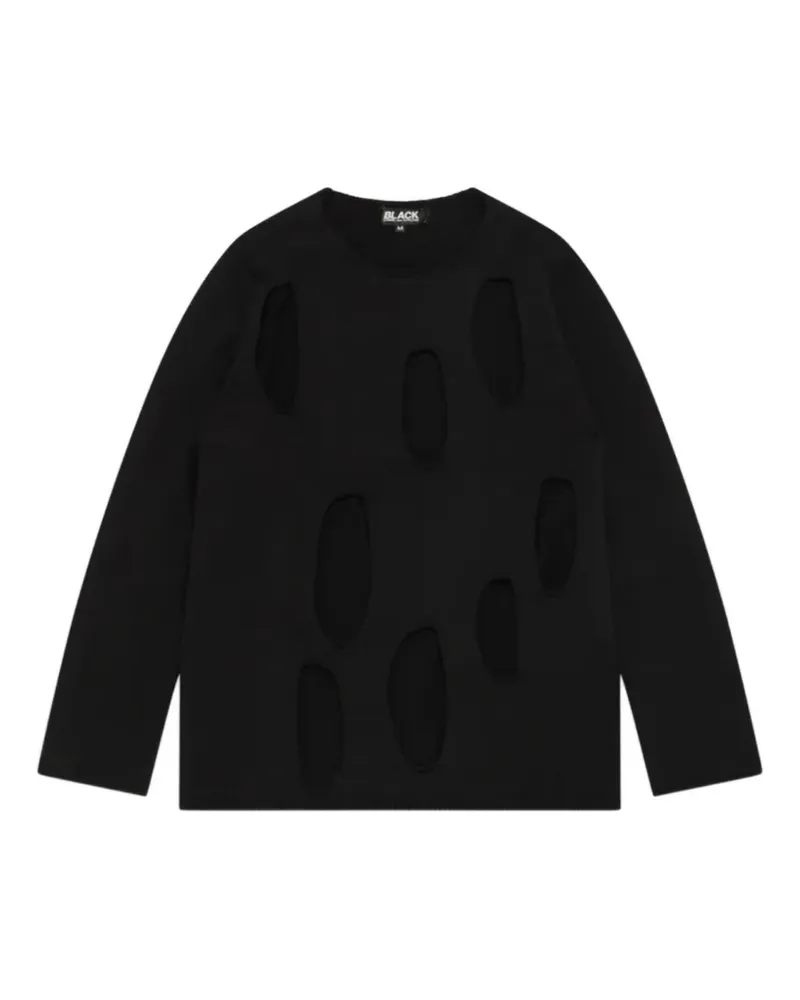 Comme des Garçons cutout crew-neck knitwear - Schwarz Schwarz
