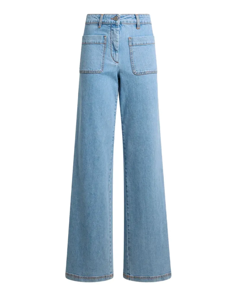 Etro Jeans mit Logo-Stickerei - Blau Blau