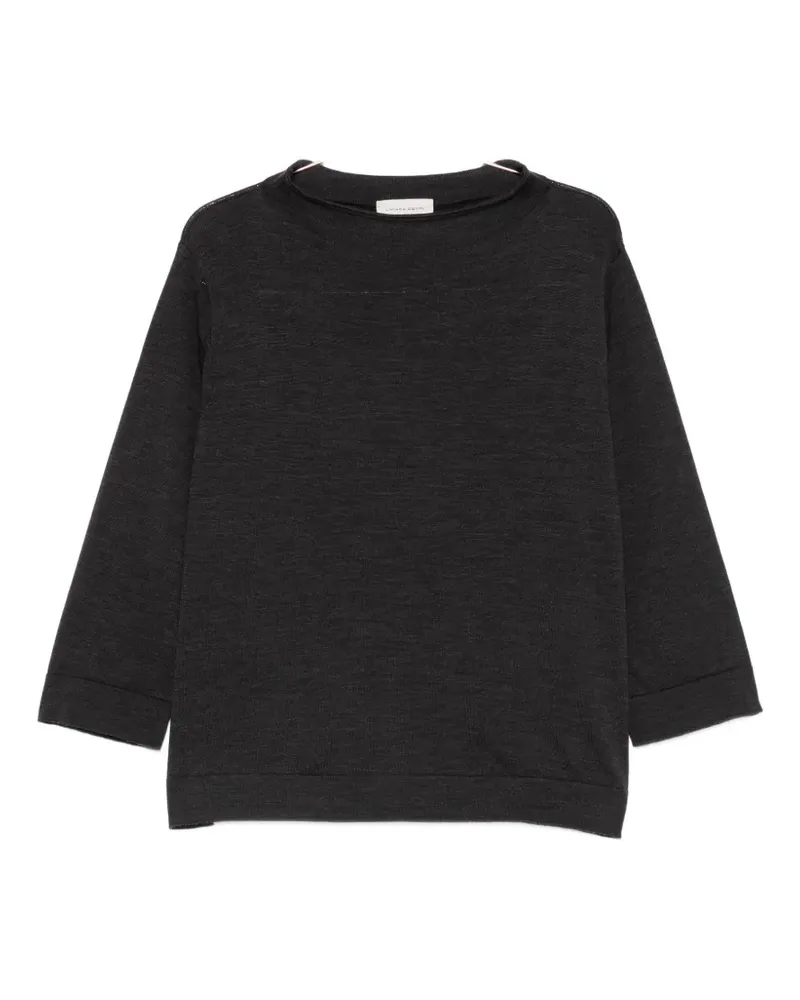 Liviana Conti boat-neck sweater - Grau Grau