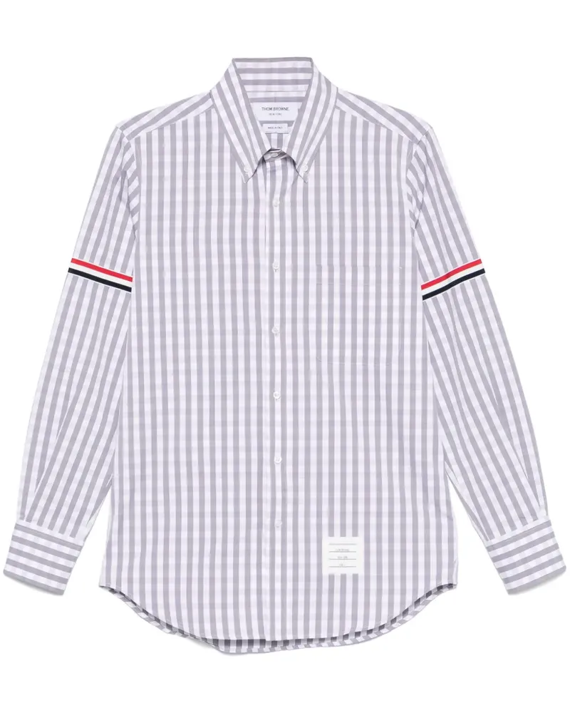 Thom Browne Kariertes Hemd - Grau Grau