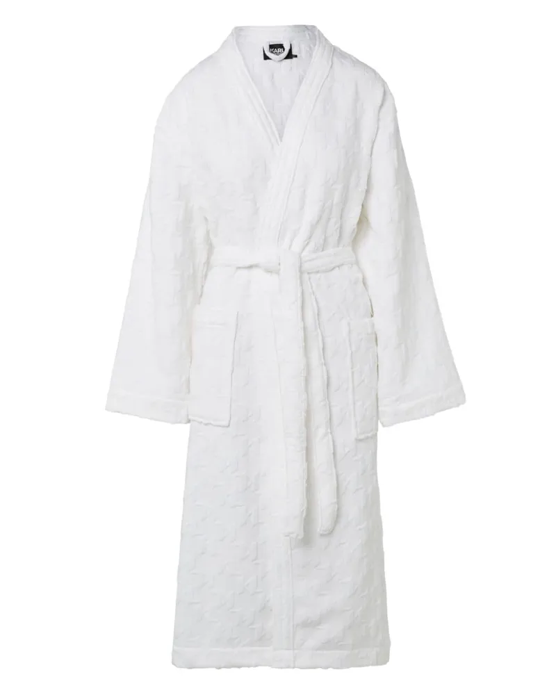 Karl Lagerfeld Cape mit Monogramm - Weiß Weiß