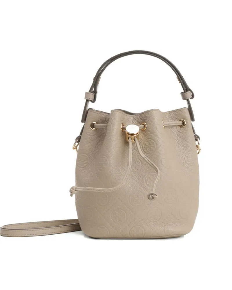 Tory Burch Mini Beuteltasche mit Wappen-Prägung - Nude Nude