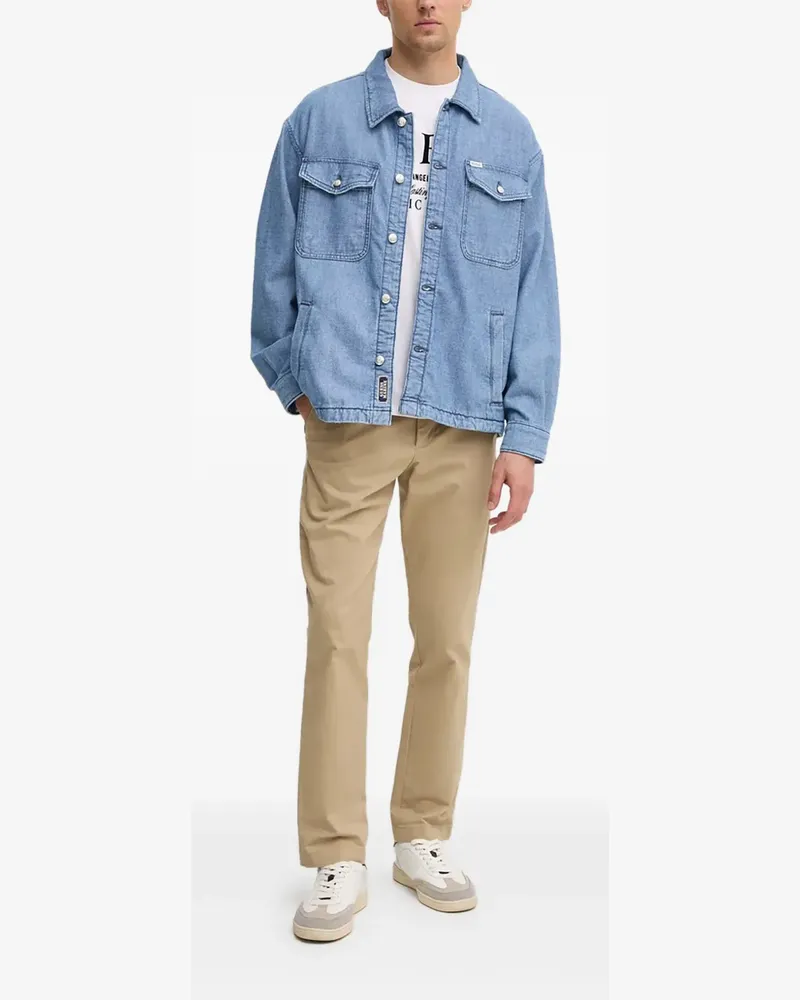 Guess Jeansjacke mit Klappentasche - Blau Blau