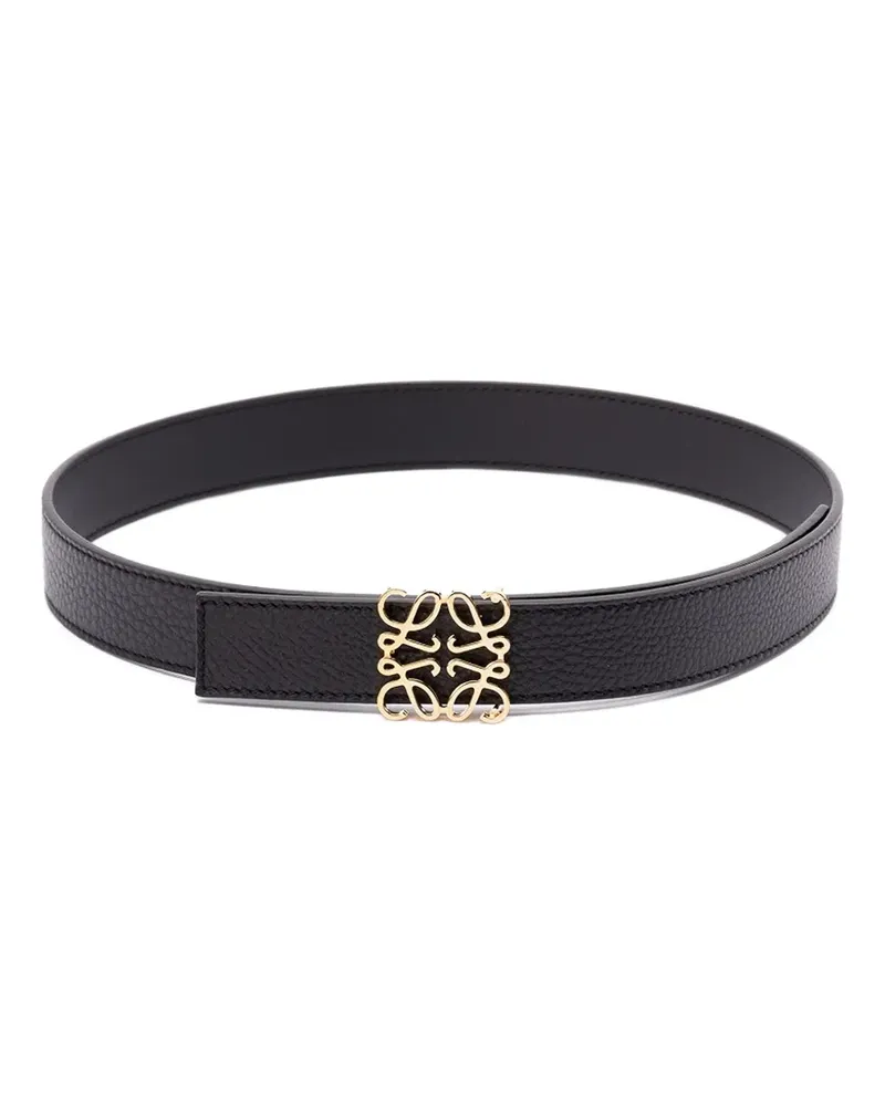 Loewe Gürtel mit Logo-Schnalle - Schwarz Schwarz