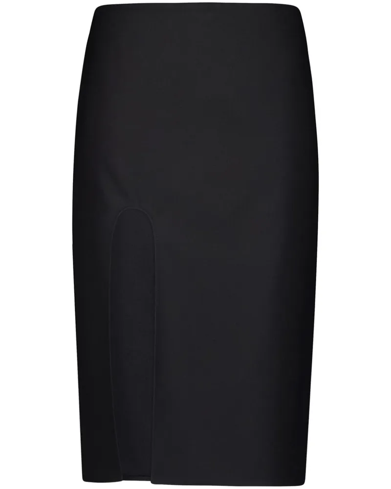 Stella McCartney Rock mit Seitenschlitz - Schwarz Schwarz