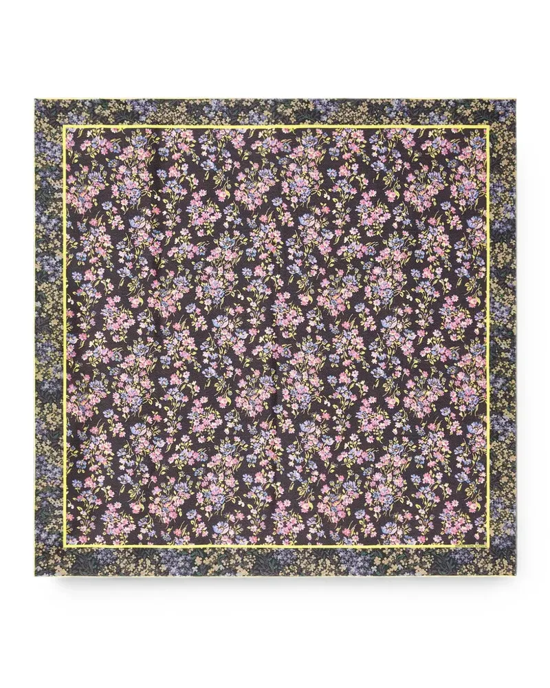 Dries van Noten Schal aus Seide - Schwarz Schwarz