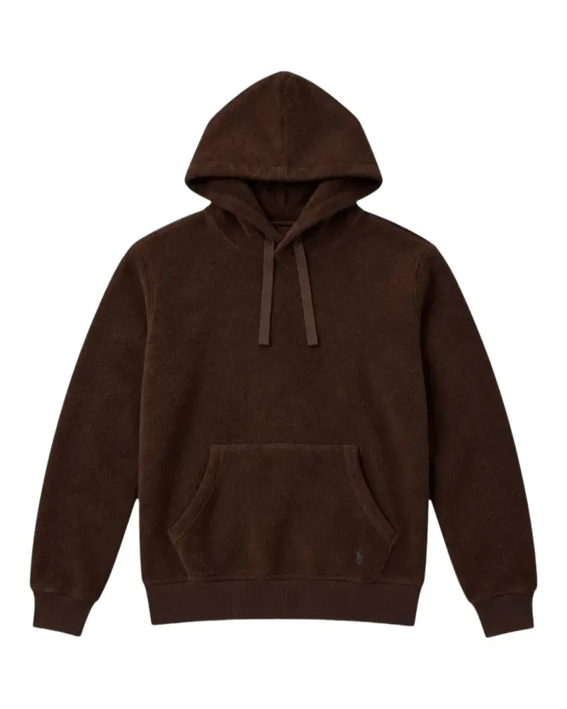 Ralph Lauren Hoodie mit Fleece-Struktur und Kordelzug - Braun Braun