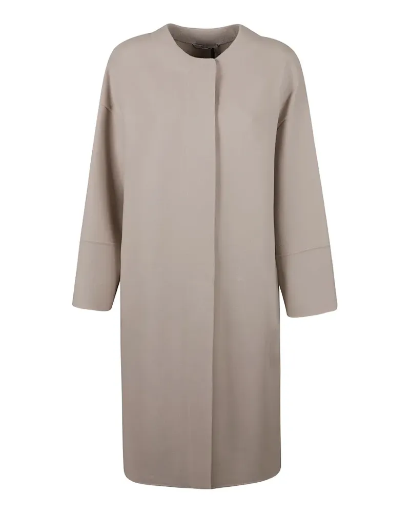 Max Mara scarf-detail coat - Nude Nude
