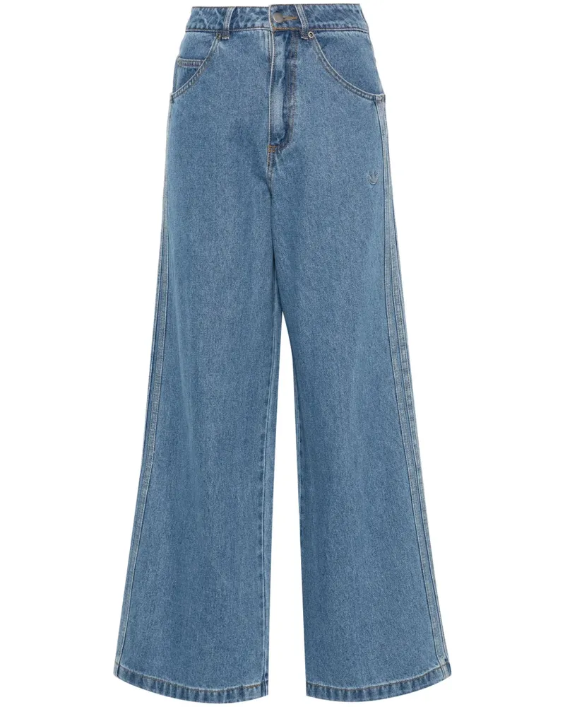 adidas Jeans mit weitem Bein - Blau Blau