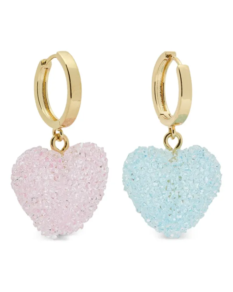 CRYSTAL HAZE Jelly Ohrringe in Herzdesign - Gold Gold