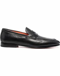 Santoni Klassische Penny-Loafer Schwarz