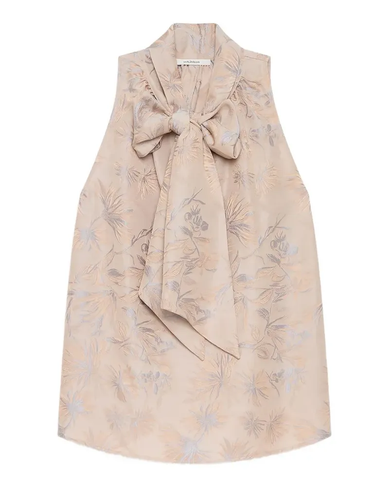 Maliparmi Bluse mit Schleife - Nude Nude