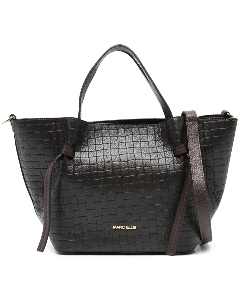 MARC ELLIS woven leather tote bag - Braun Braun