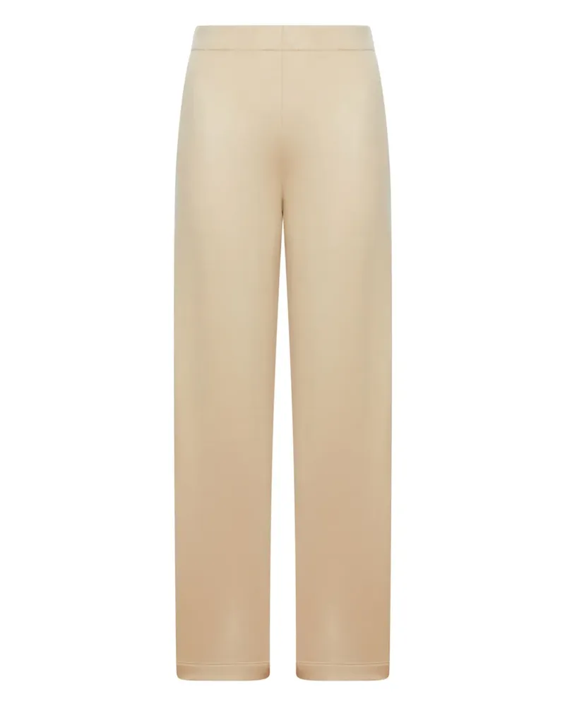 Max Mara Seidenhose mit Stretchbund - Nude Nude