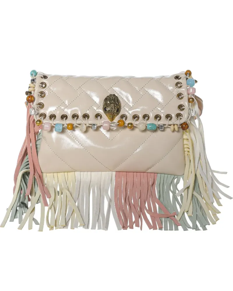 Kurt Geiger Oxford-Schultertasche mit Fransen - Nude Nude