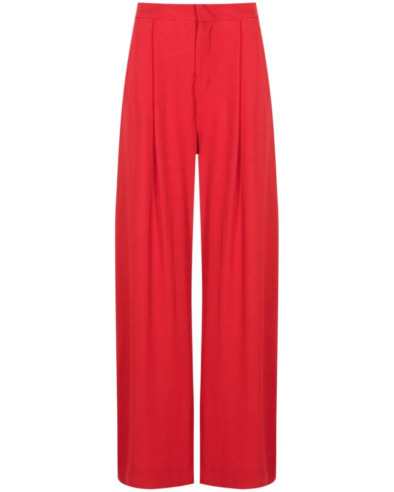 Lenny Niemeyer Wide-Leg-Hose mit Faltendetail - Rot Rot