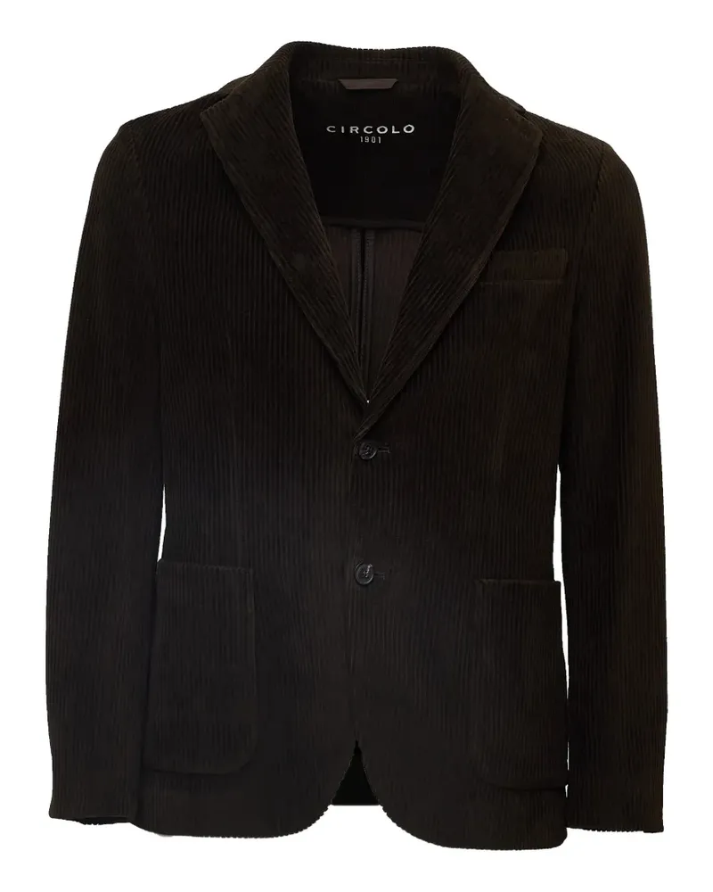 CIRCOLO 1901 corduroy single-breasted blazer - Braun Braun