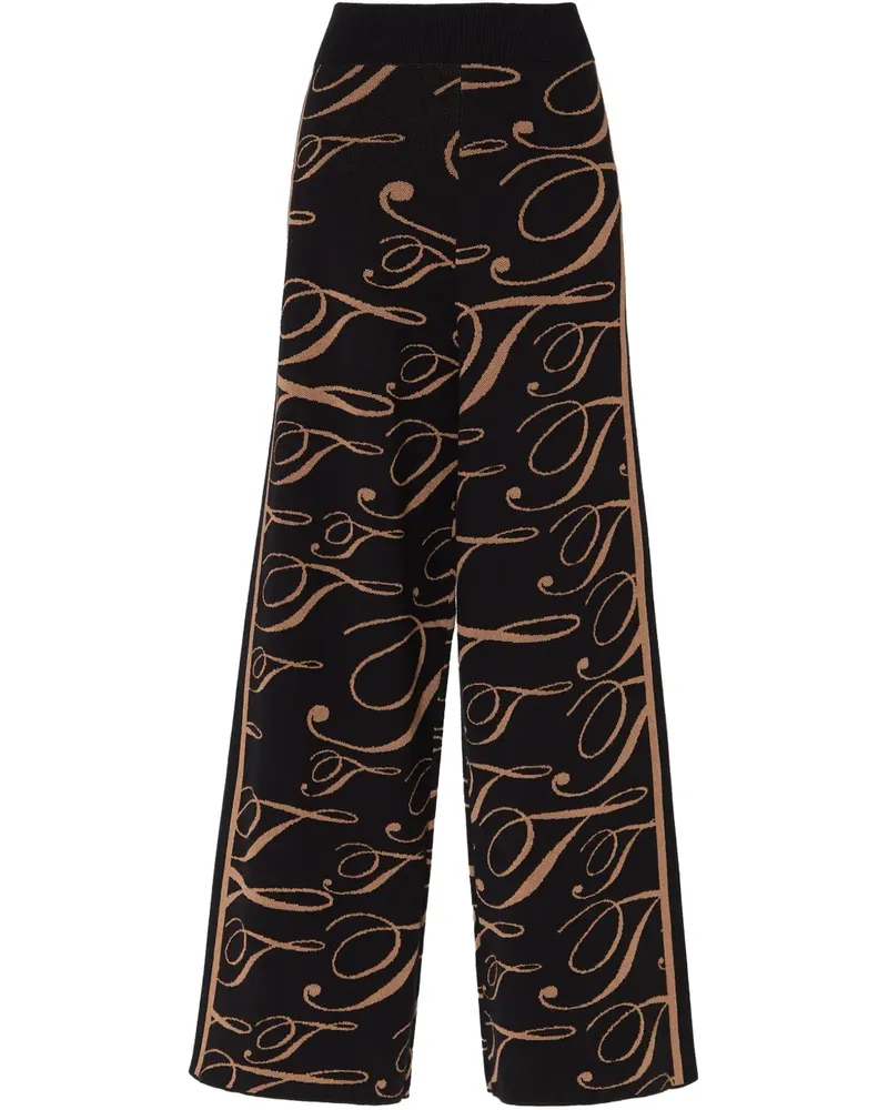 Temperley London T-Logo Mania Hose - Schwarz Schwarz