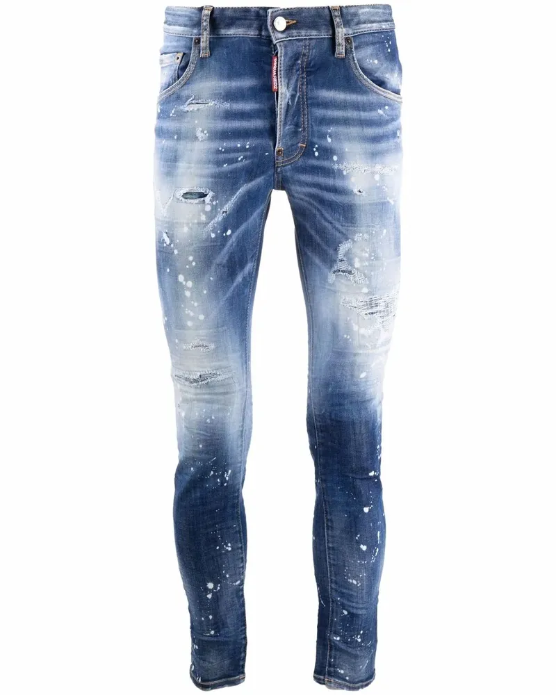 Dsquared2 Eviction Notice Straight-Leg-Jeans - Blau Blau