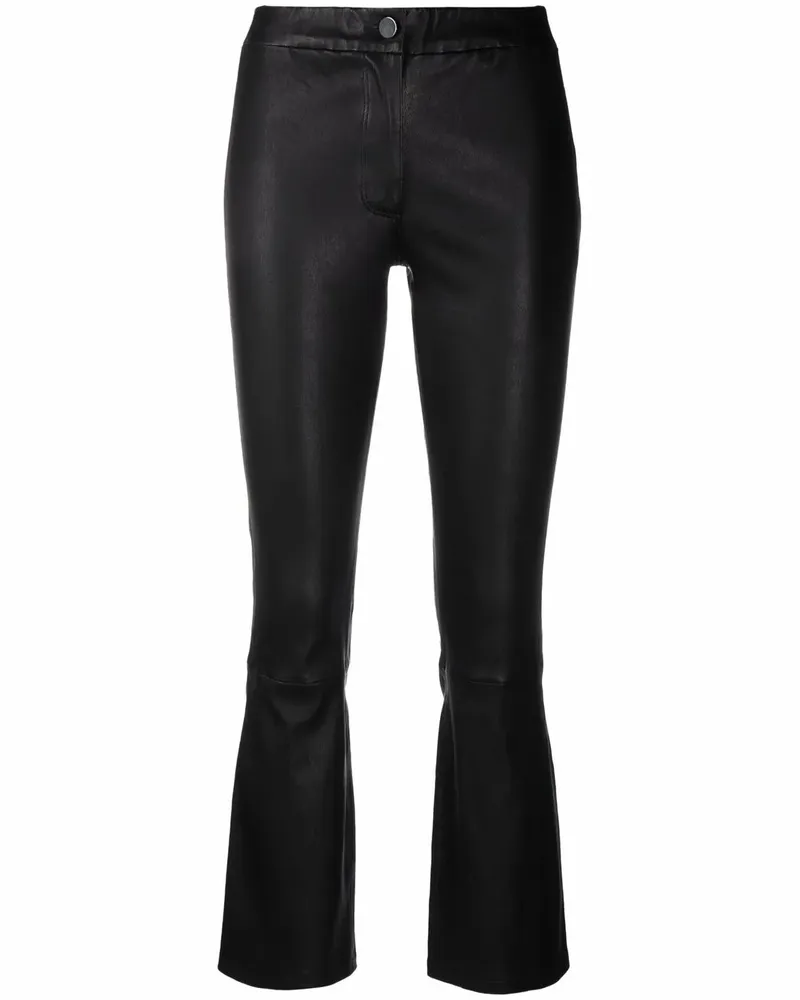 Arma Ausgestellte Lederhose - Schwarz Schwarz