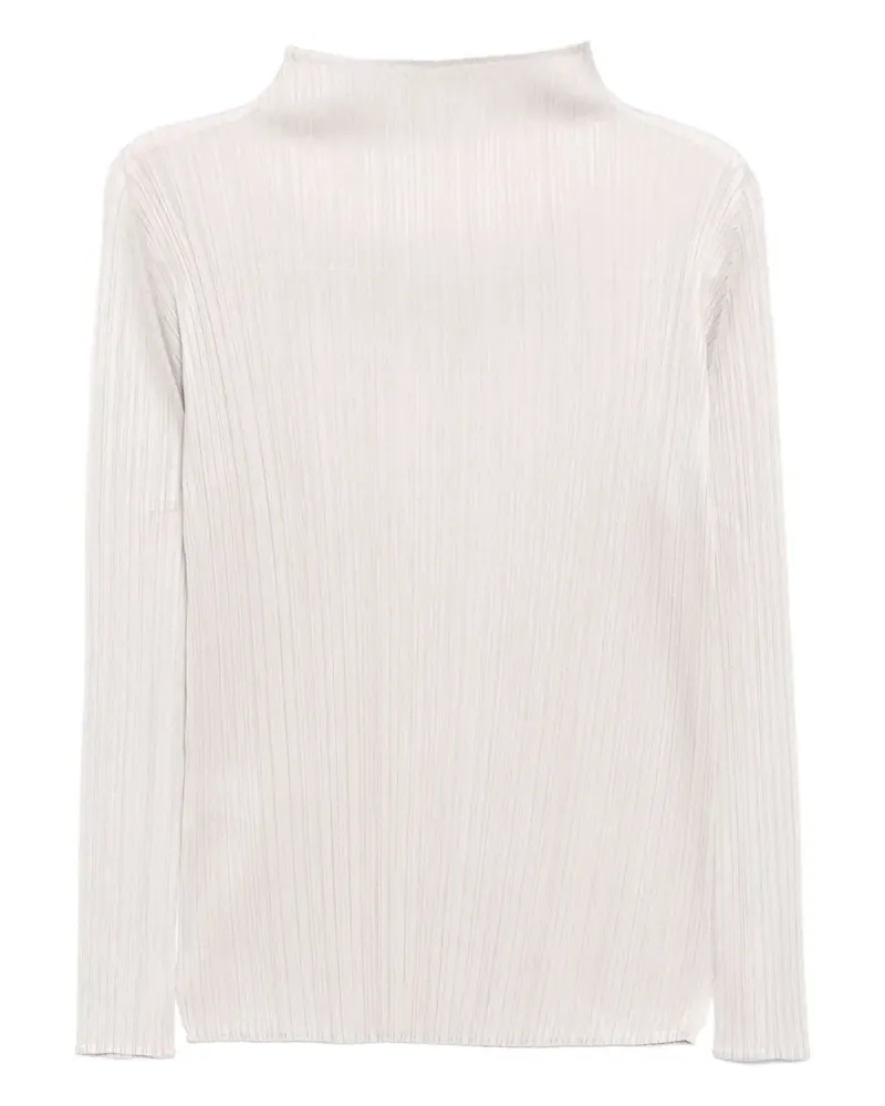 Issey Miyake T-Shirt mit Falten - Weiß Weiß