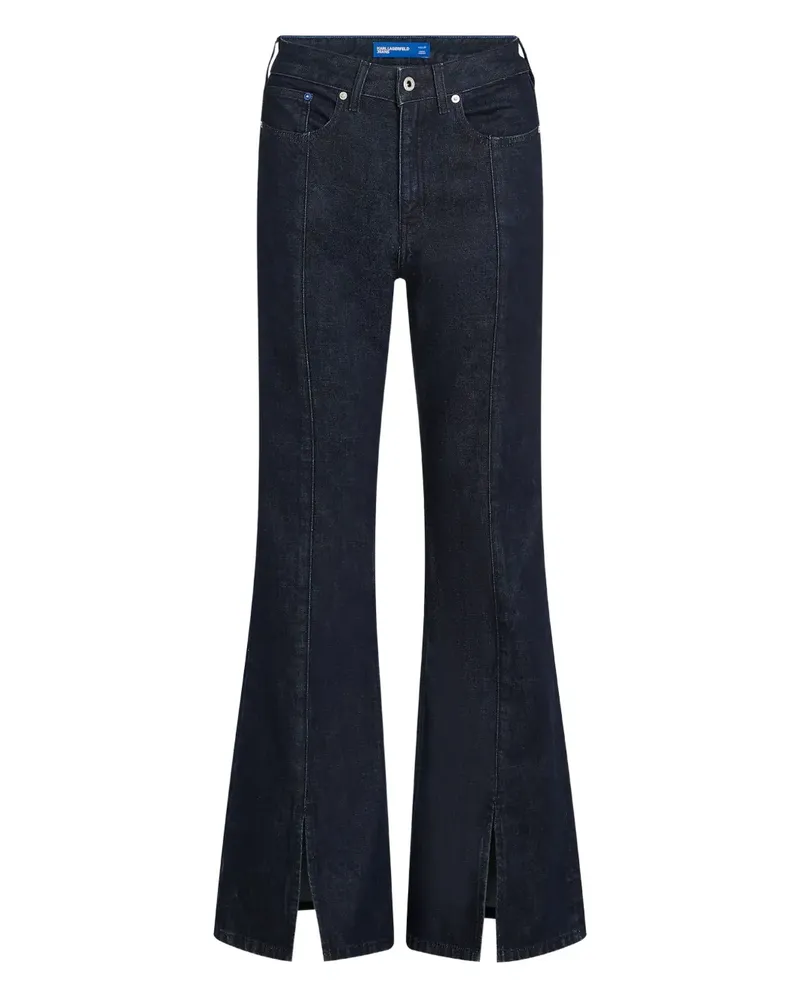 Karl Lagerfeld Jeans mit hohem Bund - Blau Blau