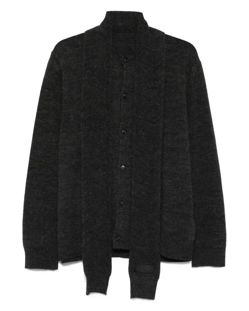 Maison Margiela Geknöpfter Cardigan mit Schleifenkragen - Grau Grau