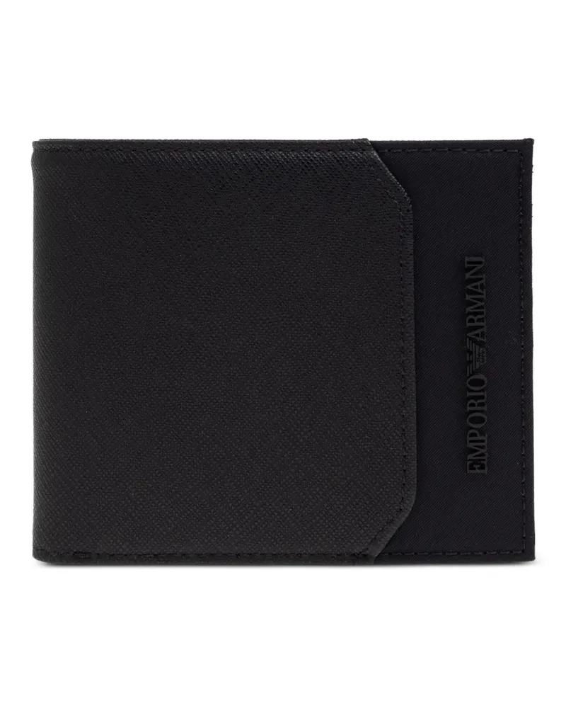 Emporio Armani Portemonnaie mit Logo - Schwarz Schwarz