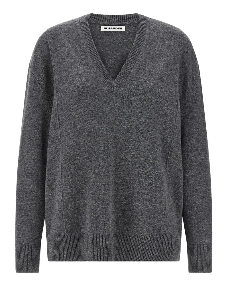 Jil Sander Pullover mit V-Ausschnitt - Grau Grau