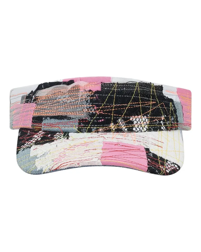 WHO DECIDES WAR patchwork visor hat - Rosa Rosa