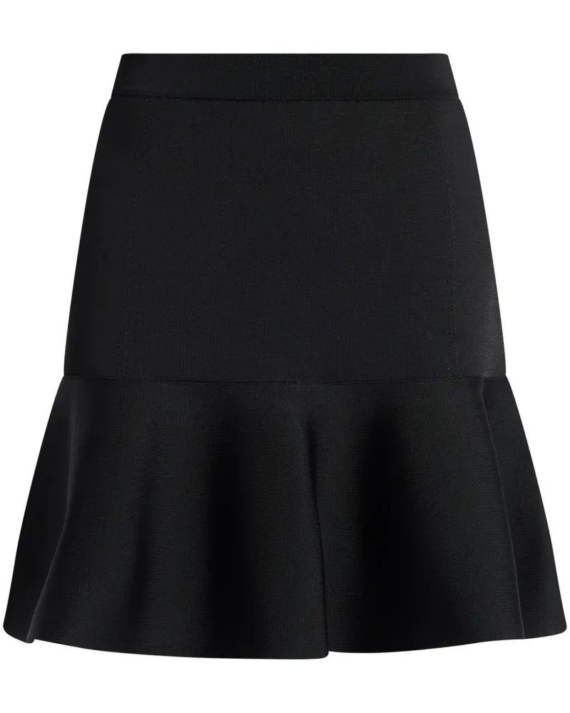Tom Ford Minirock mit Schößchen - Schwarz Schwarz