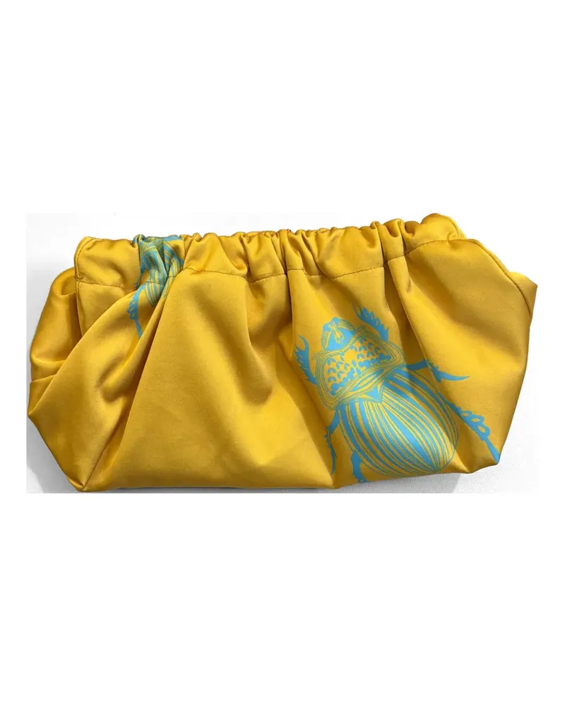 Gabriele Frantzen Sorbet beetle-print clutch bag - Gelb Gelb