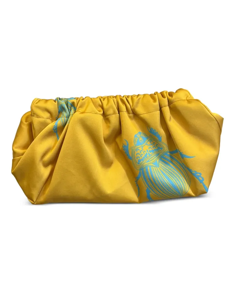 Gabriele Frantzen Sorbet beetle-print clutch bag - Gelb Gelb