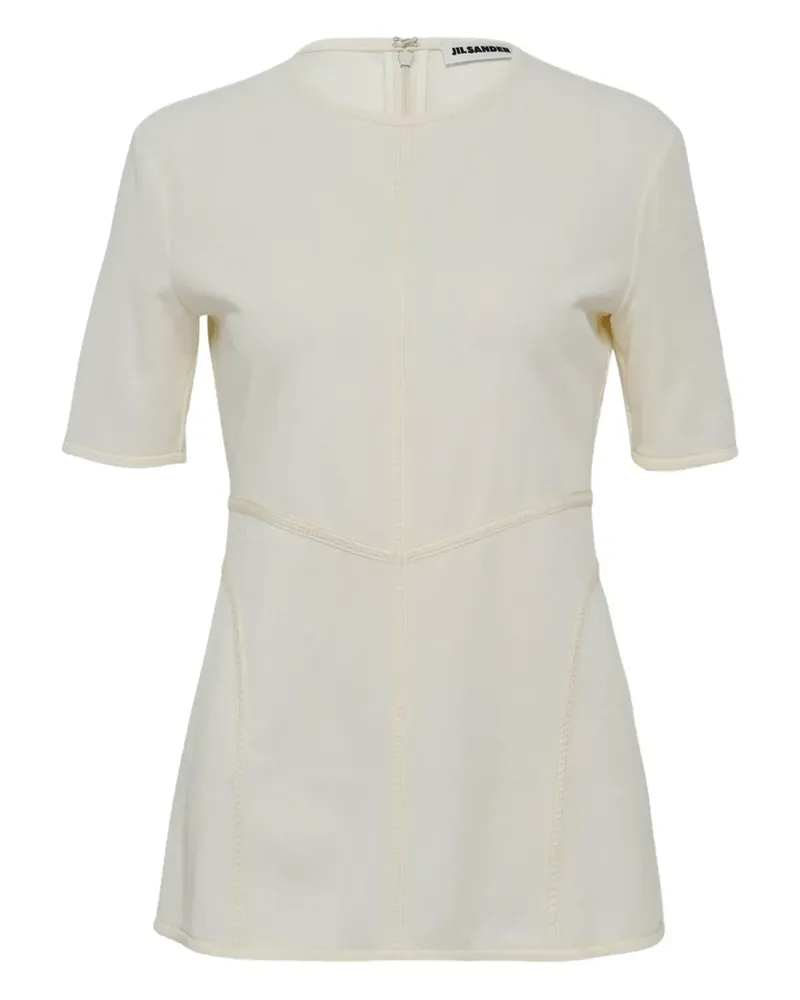Jil Sander Top mit Reißverschluss - Nude Nude
