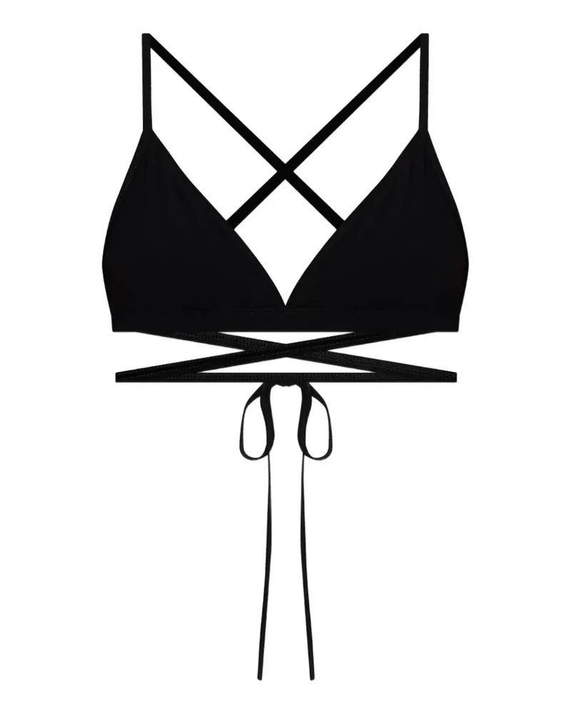 Isabel Marant Solange tie-detail triangle bikini top - Schwarz Schwarz