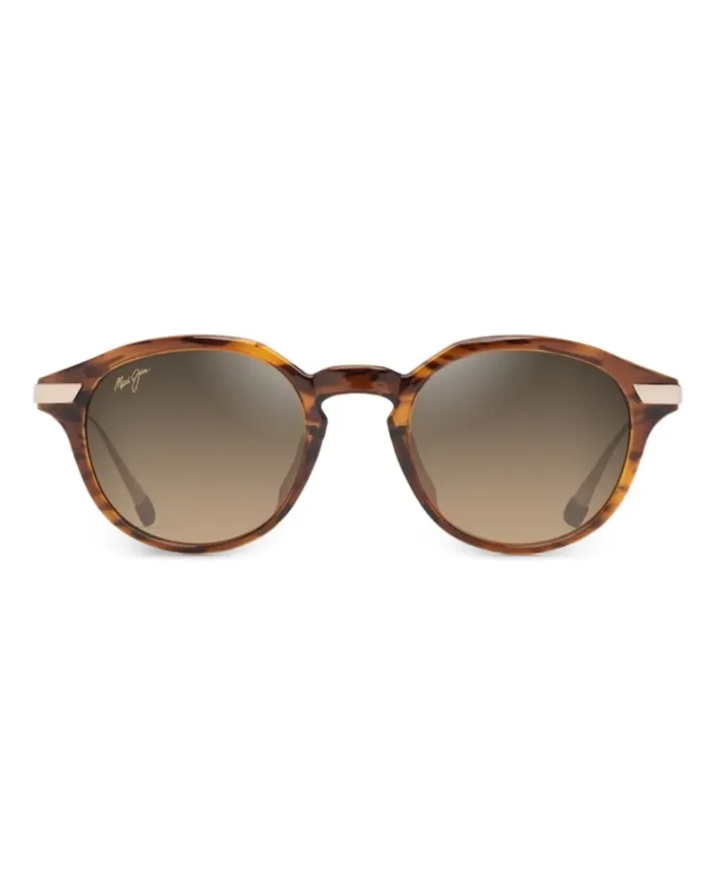 Maui Jim round-frame tortoiseshell-effect sunglasses - Braun Braun