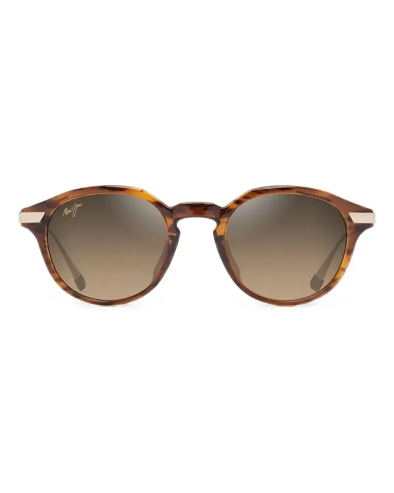Maui Jim round-frame tortoiseshell-effect sunglasses - Braun Braun