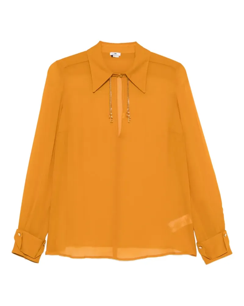 Elisabetta Franchi Bluse mit Cut-Out - Orange Orange