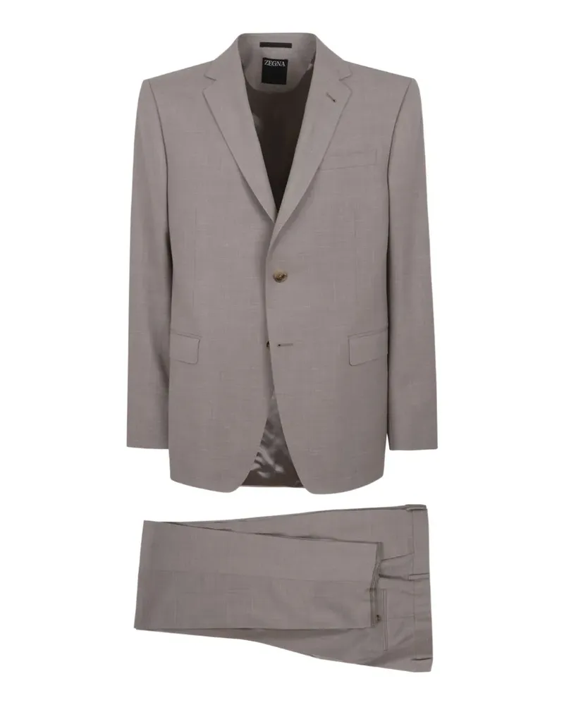 Ermenegildo Zegna single-breasted suit - Braun Braun