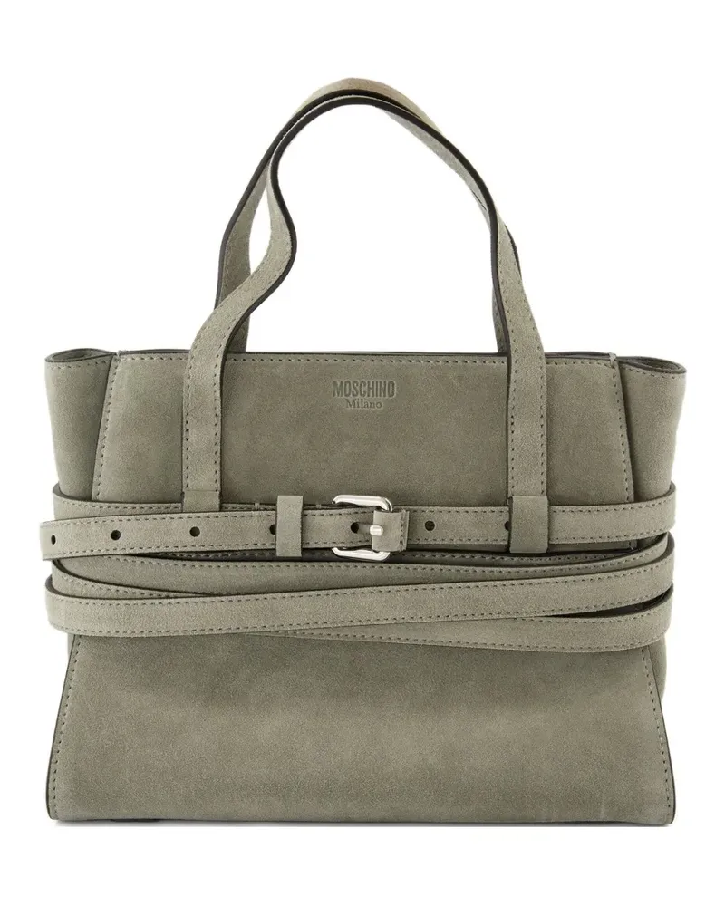 Moschino Tie Me belt-detail tote bag - Grün Grün