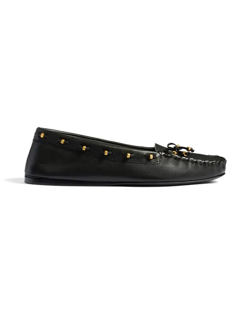 KHAITE Flache Loafer - Schwarz Schwarz