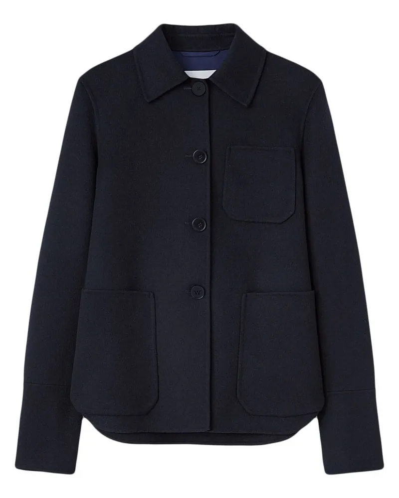 Jil Sander Hemdjacke aus Kaschmir - Blau Blau