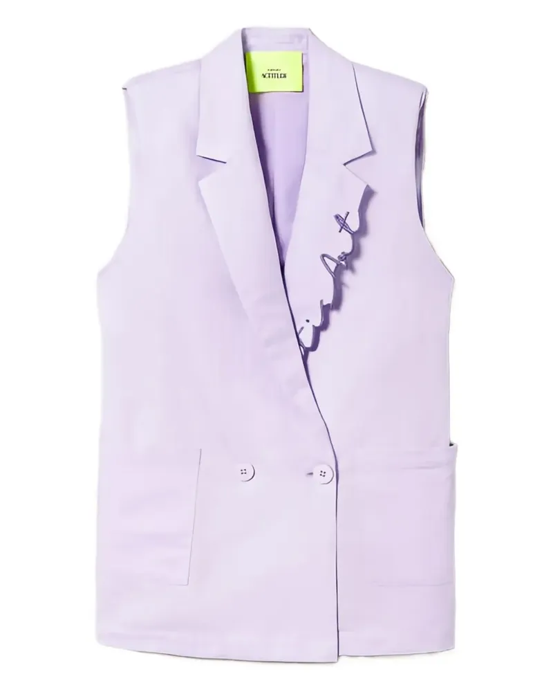 Twin-Set Weste aus Leinengemisch - Violett Violett