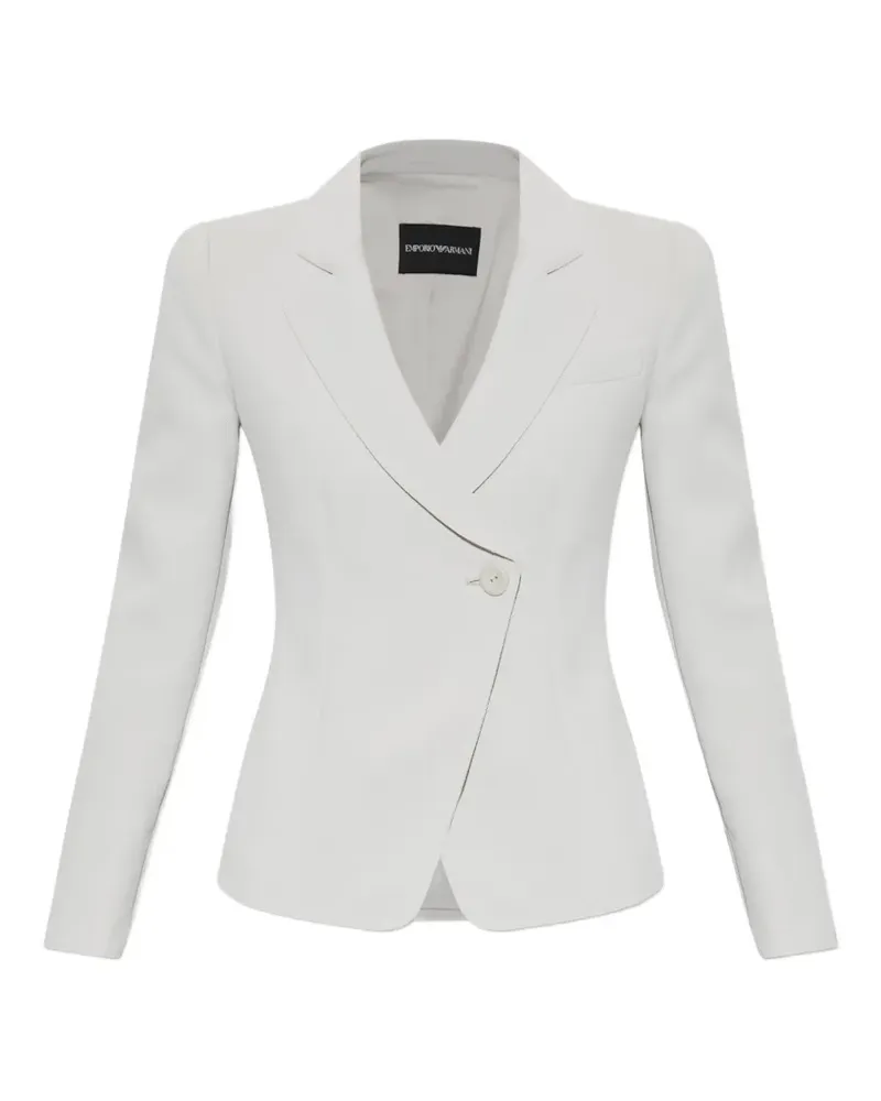 Emporio Armani Asymmetrischer Smoking-Blazer - Grau Grau